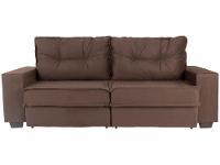 Sofá 4 Lugares Retrátil Reclinável Veludo Texas Besthouse - 5