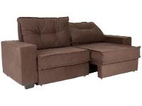 Sofá 4 Lugares Retrátil Reclinável Veludo Texas Besthouse - 6