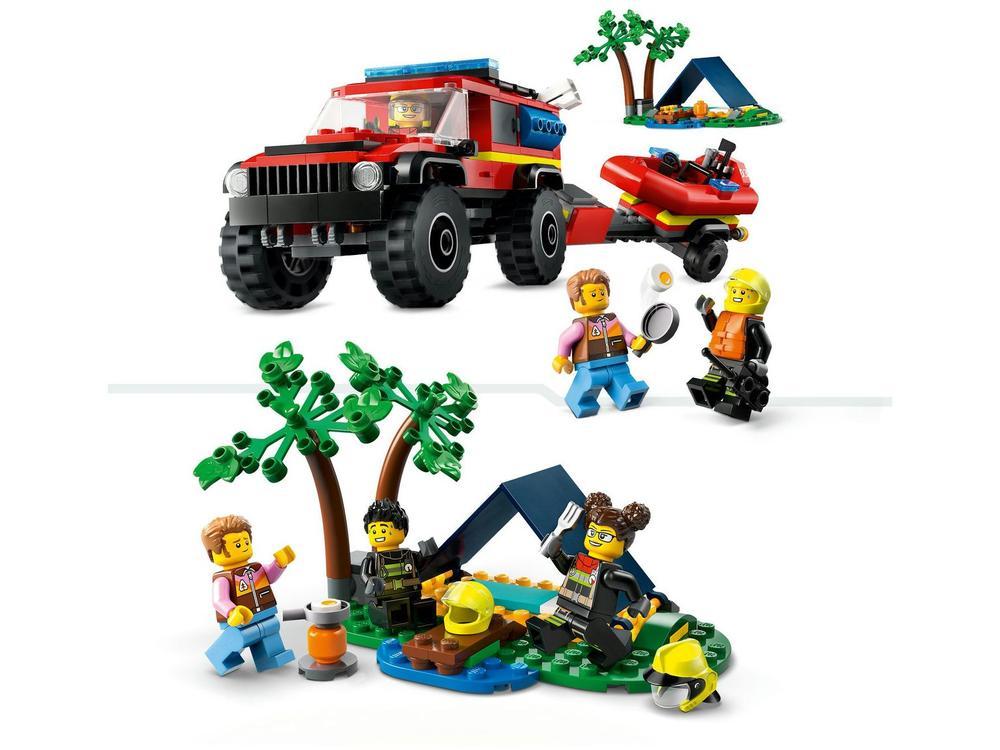 LEGO City Caminhão dos Bombeiros 4x4 com  - 8