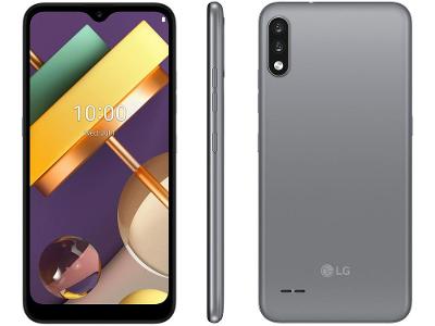 Smartphone LG K22 32GB Titan 4G Quad-Core 2GB RAM Tela 6,2" Câm. Dupla + Selfie 5MP Dual Chip