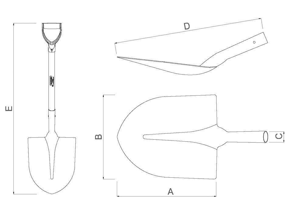 Pá de Bico com Cabo  - 2