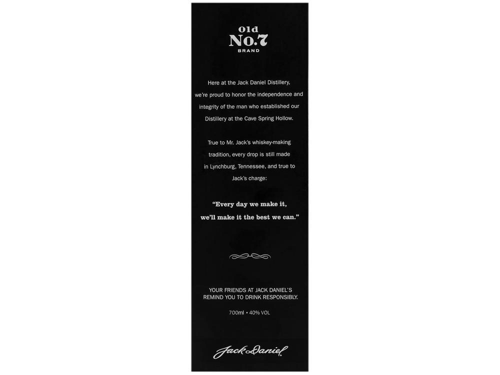 Whisky Jack Daniels Tennessee Old No. 7 700ml - 9