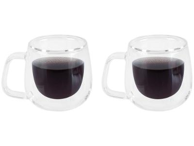 Jogo de Xícaras de Café 100ml Tramontina Vidro Duplo 64760440 2 Peças