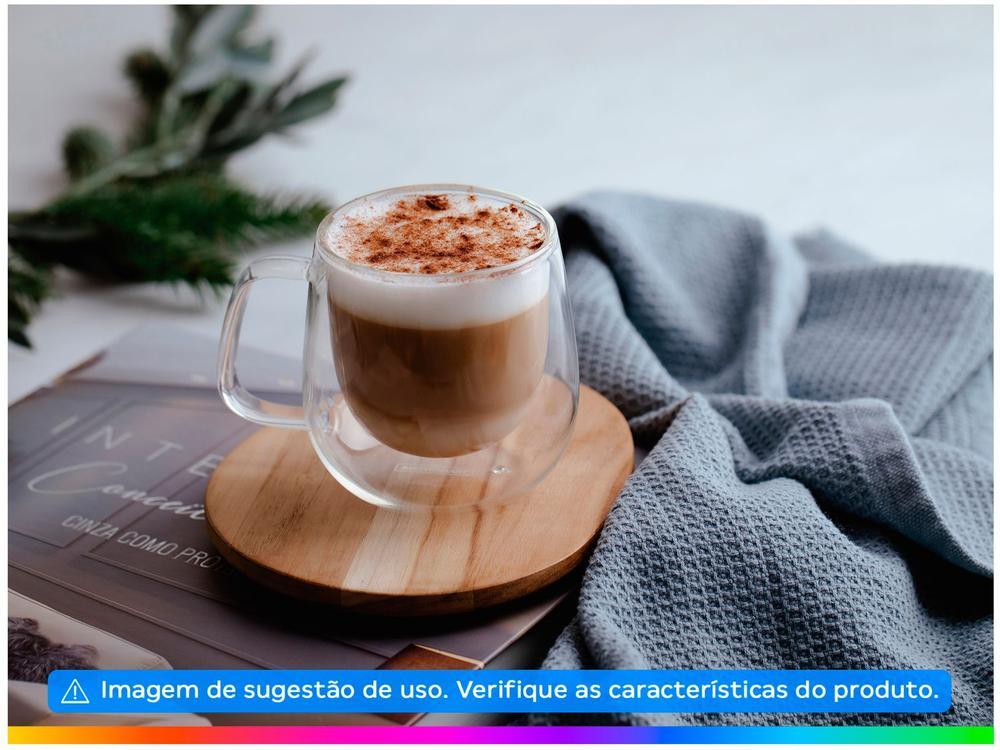 Jogo de Xícaras de Chá e Capuccino 200ml Tramontina Vidro Duplo 64760450 2 Peças - 2