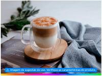 Jogo de Xícaras de Chá e Capuccino 300ml Tramontina Vidro Duplo 64760450 2 Peças - 2