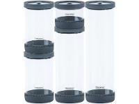 Jogo de Potes de Vidro Hermético Tramontina com Tampa Redondo Purezza 5 Peças - 1