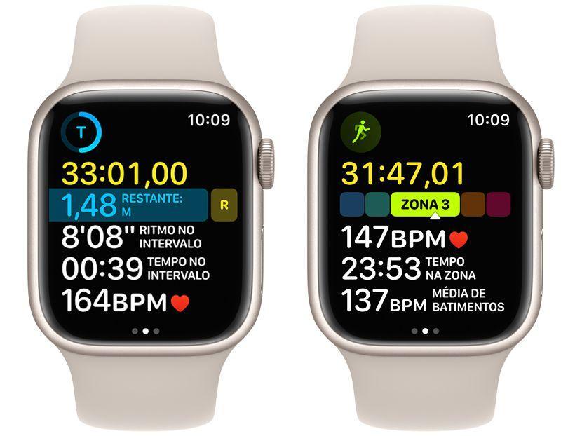 Apple Watch Series 8 41mm GPS Caixa Estelar Alumínio Pulseira Esportiva Estelar - 7