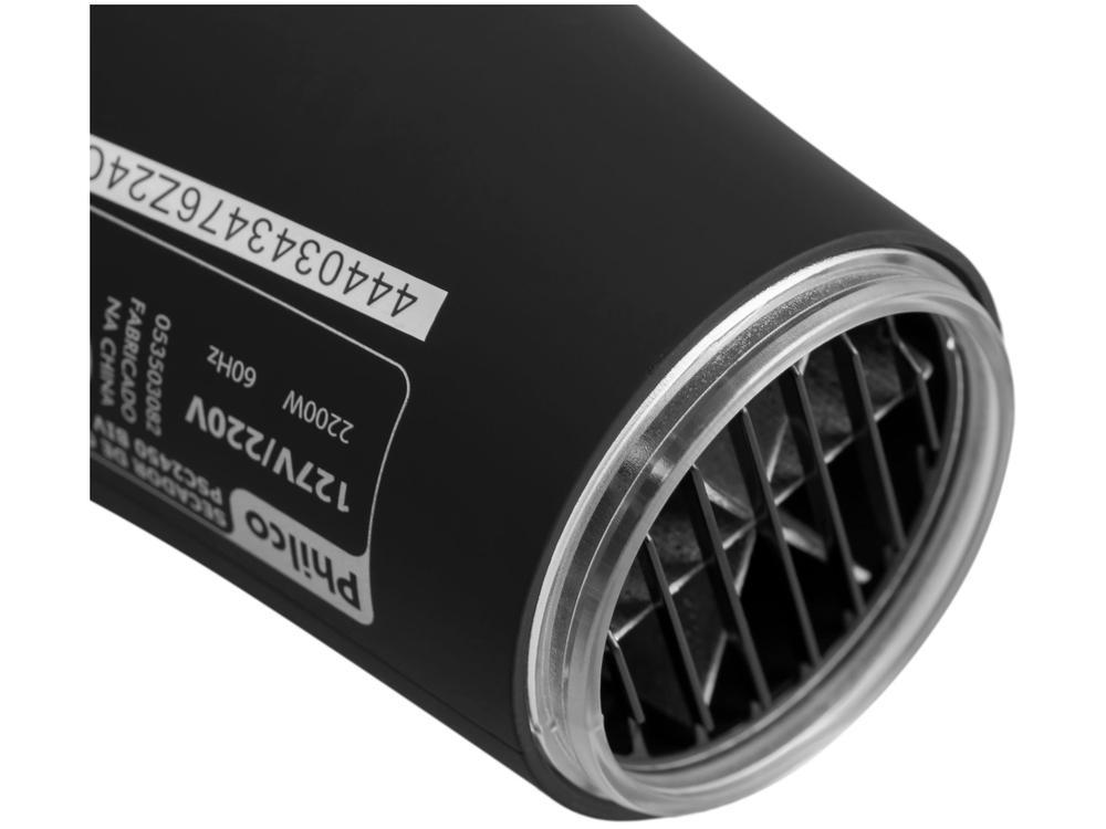 Secador de Cabelo Philco Íons Tourmaline Preto 2200W  2 Velocidades PSC2450 - 6