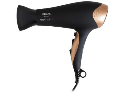 Secador de Cabelo Philco Íons Tourmaline Preto 2200W  2 Velocidades PSC2450