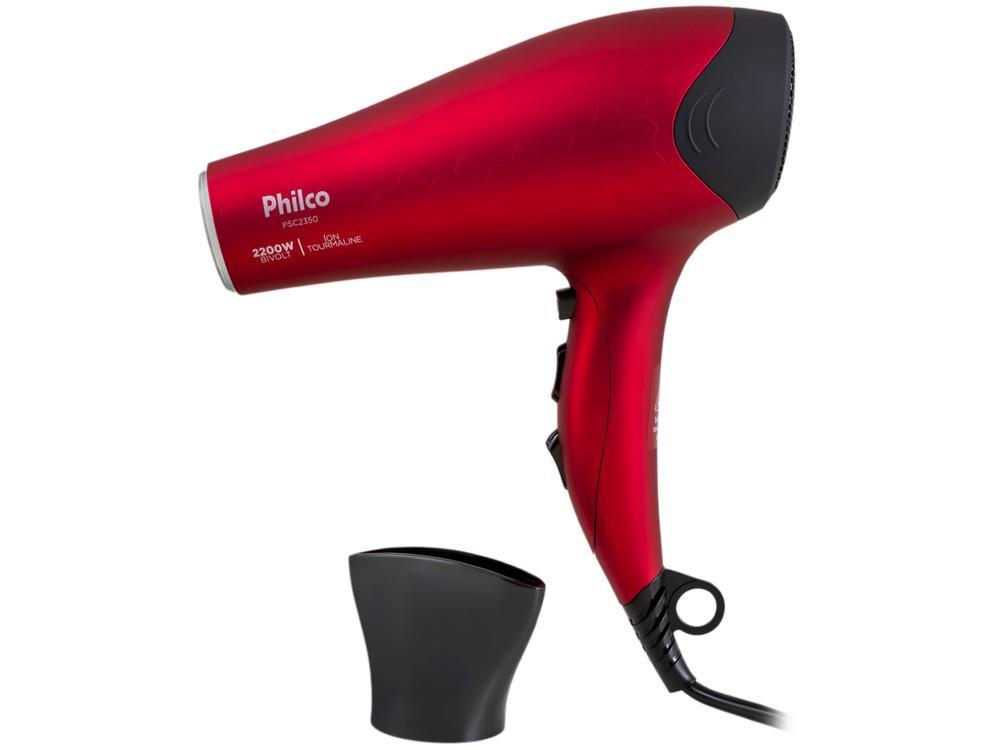 Secador de Cabelo Philco Íons Tourmaline Cherry 2200W 2 Velocidades PSC2350 - 1
