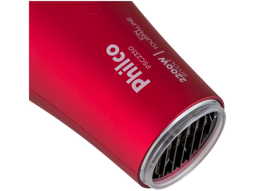 Secador de Cabelo Philco Íons Tourmaline Cherry 2200W 2 Velocidades PSC2350 - 6