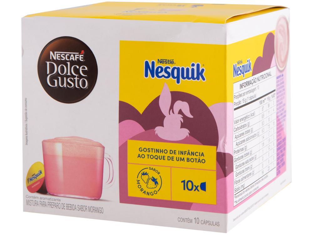 Cápsula de Café Morango Dolce Gusto Nesquik 10 Cápsulas - 3