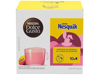 Cápsula de Café Morango Dolce Gusto Nesquik 10 Cápsulas