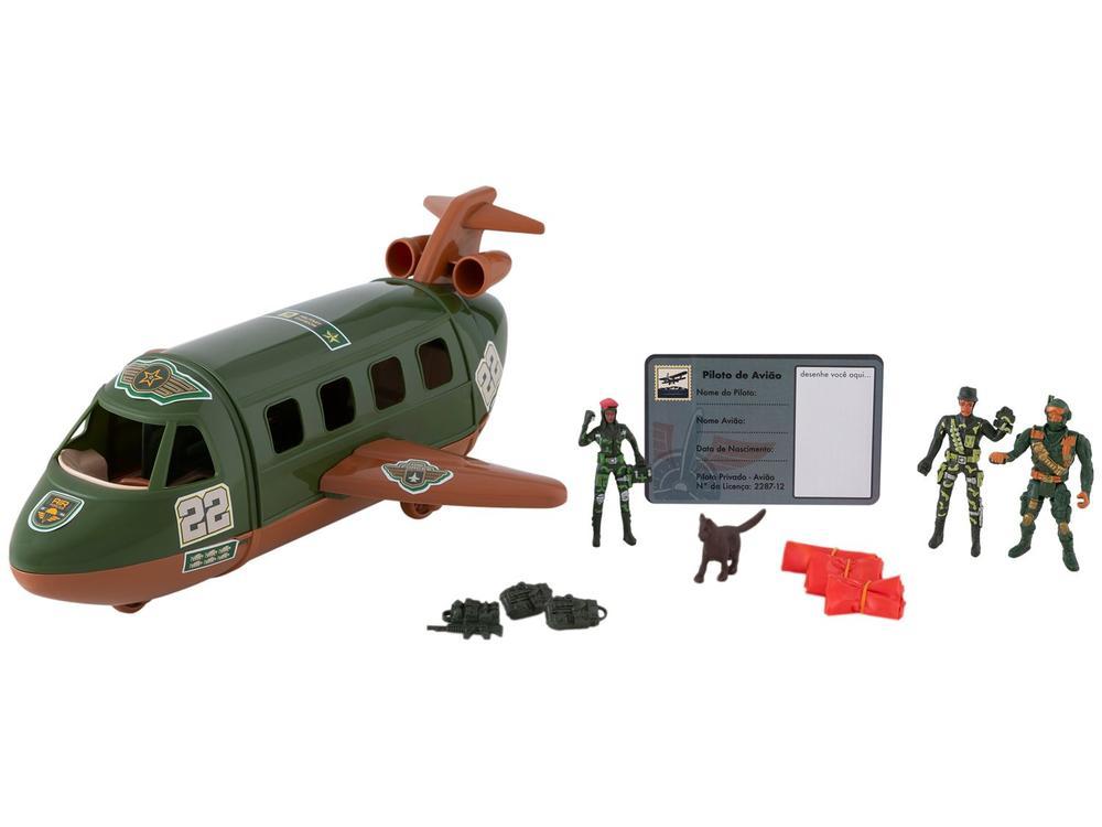 Mini Avião Militar Force Warfare com Acessórios - 1