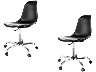 Kit Cadeira de Escritório Secretária 2 Unidades Empório Tiffany Eames Office