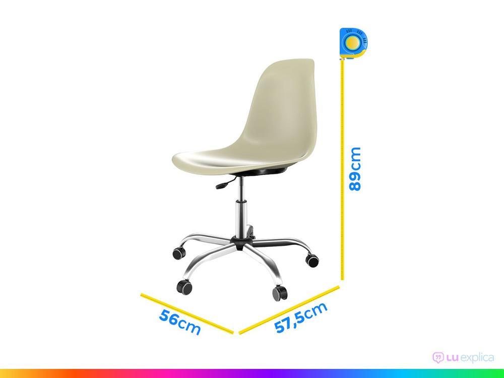 Kit Cadeira de Escritório Secretária 2 Unidades  - 6