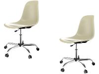 Kit Cadeira de Escritório Secretária 2 Unidades  - 1