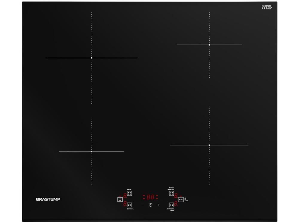 Cooktop 4 Bocas Indução Brastemp Vitrocerâmico - 1