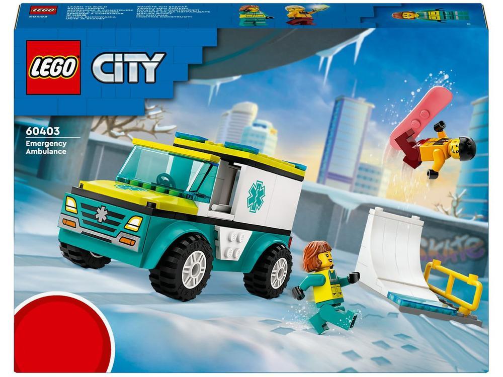 LEGO City Ambulância de Emergência e Snowboarder  - 2