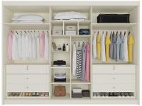 Guarda-roupa Casal 6 Portas 6 Gavetas Móveis Europa Ripado Potente - 5