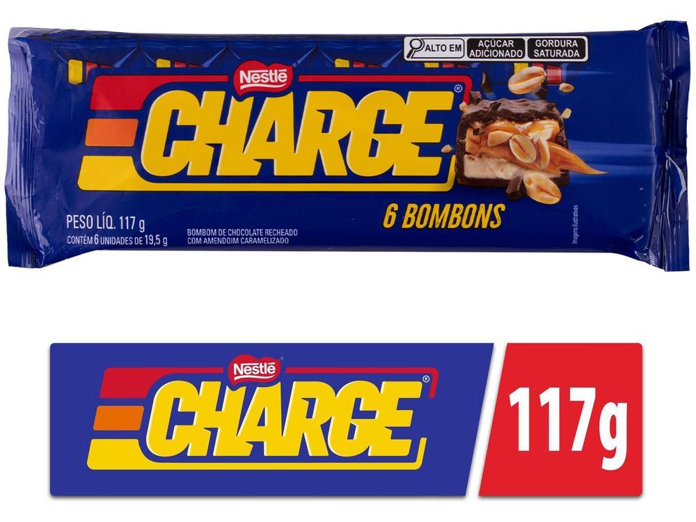 Bombom de Chocolate Charge Flowpack Recheado com Amendoim Caramelizado 117g 1 Pacote com 6 Unidades - 2
