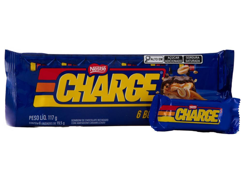 Bombom de Chocolate Charge Flowpack Recheado com Amendoim Caramelizado 117g 1 Pacote com 6 Unidades - 4