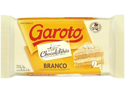Barra de Chocolate Chocolateria Chocolate Branco 1kg Garoto