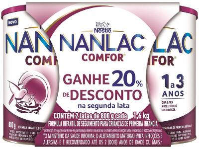 Fórmula Infantil Comfor Nanlac Leite Nestle 1,6kg 2 Un