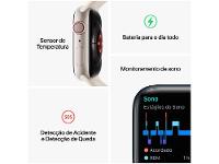 Apple Watch Series 8 45mm GPS + Cellular Caixa Meia-noite Alumínio Pulseira Esportiva - 8