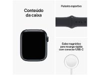 Apple Watch Series 8 45mm GPS + Cellular Caixa Meia-noite Alumínio Pulseira Esportiva - 9