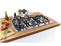 Cooktop 5 Bocas a Gás Natural GLP Brastemp Inox Dupla Chama Acendimento Automático com Trempes de Ferro Fundido Gourmand BDK90 - 2