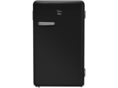 Frigobar Midea 95L Preto Ônix Retrô