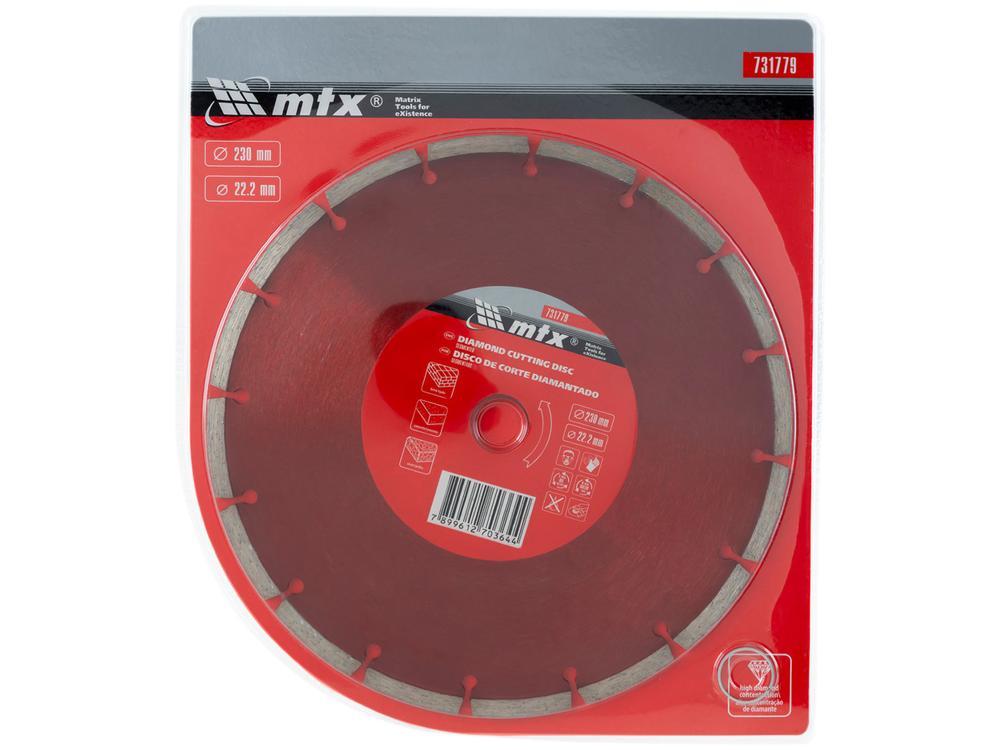 Disco de Corte Diamantado 22,2mm MTX - 5
