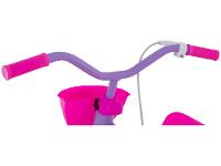 Bicicleta Infantil Aro 12 TK3 Track Arco Íris Lilás e Rosa com Rodinhas