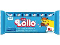 Barra de Chocolate Lollo Flowpack Chocolate Recheado com Leite Maltado 114g com 6 Unidades Nestle - 1