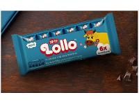 Barra de Chocolate Lollo Flowpack Chocolate Recheado com Leite Maltado 114g com 6 Unidades Nestle