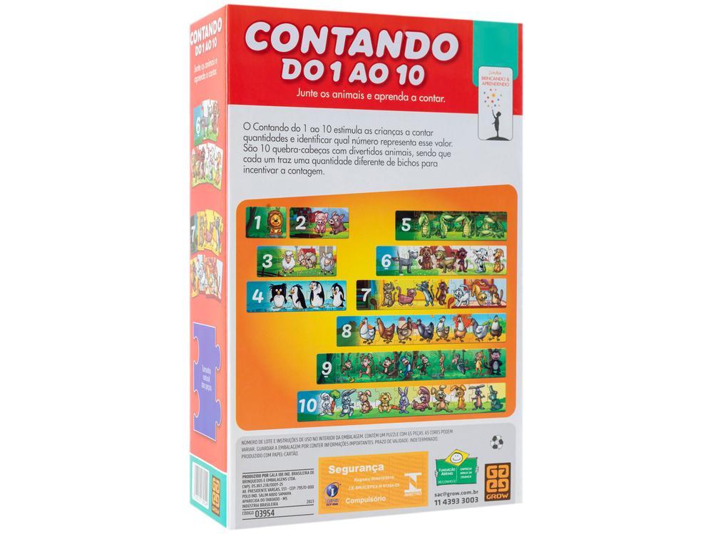 Kit Quebra-cabeça Contando do 1 ao 10 Grow - 6
