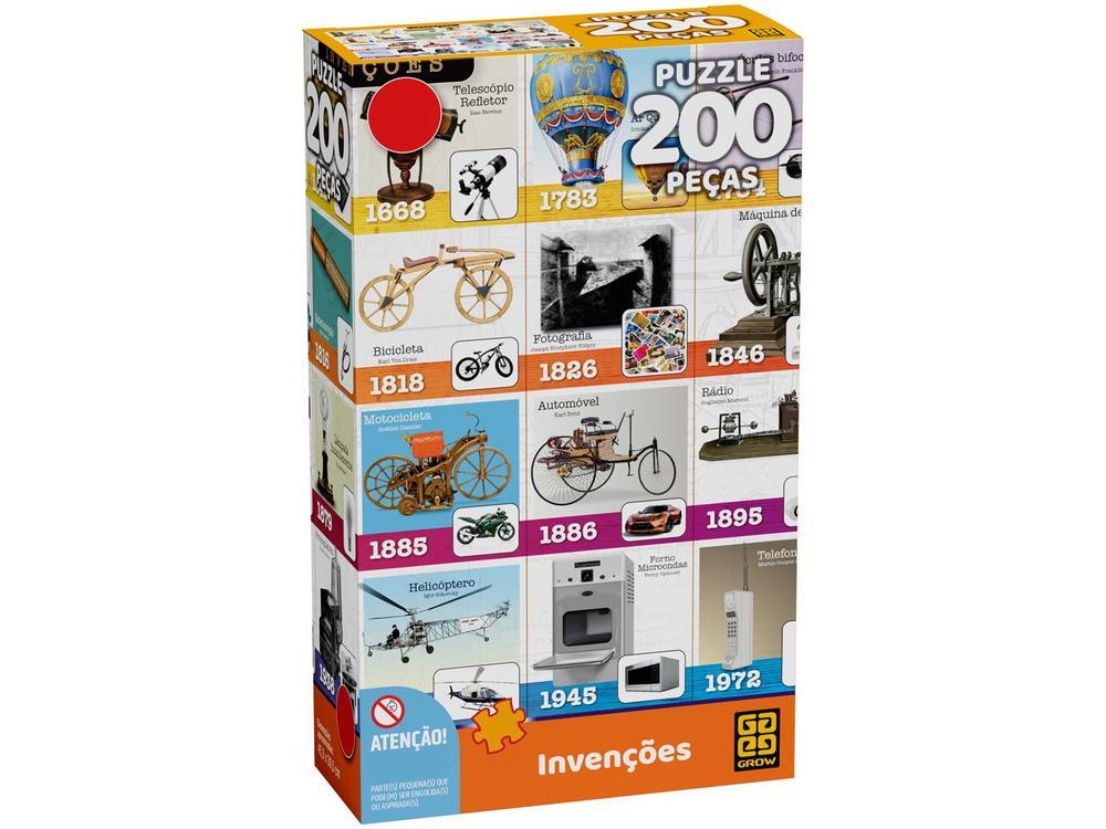 Quebra-cabeça 200 Peças Puzzle Infantil Invenções - 7