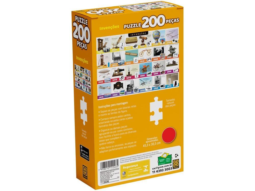 Quebra-cabeça 200 Peças Puzzle Infantil Invenções - 8