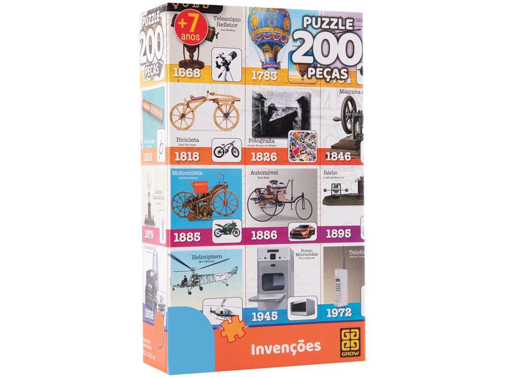 Quebra-cabeça 200 Peças Puzzle Infantil Invenções - 1