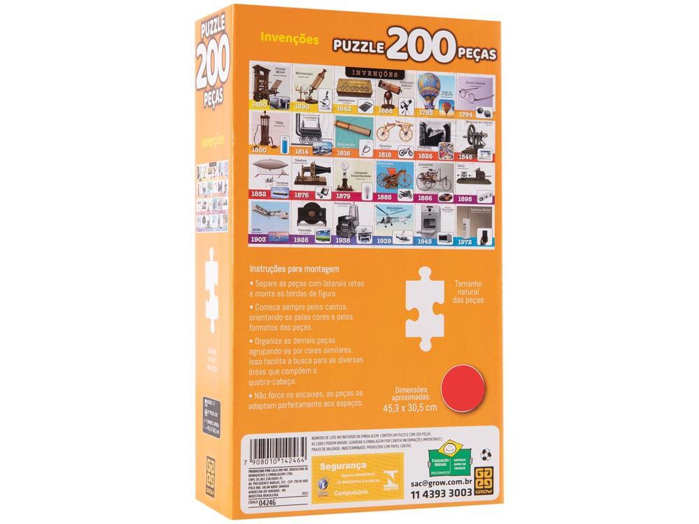 Quebra-cabeça 200 Peças Puzzle Infantil Invenções - 5