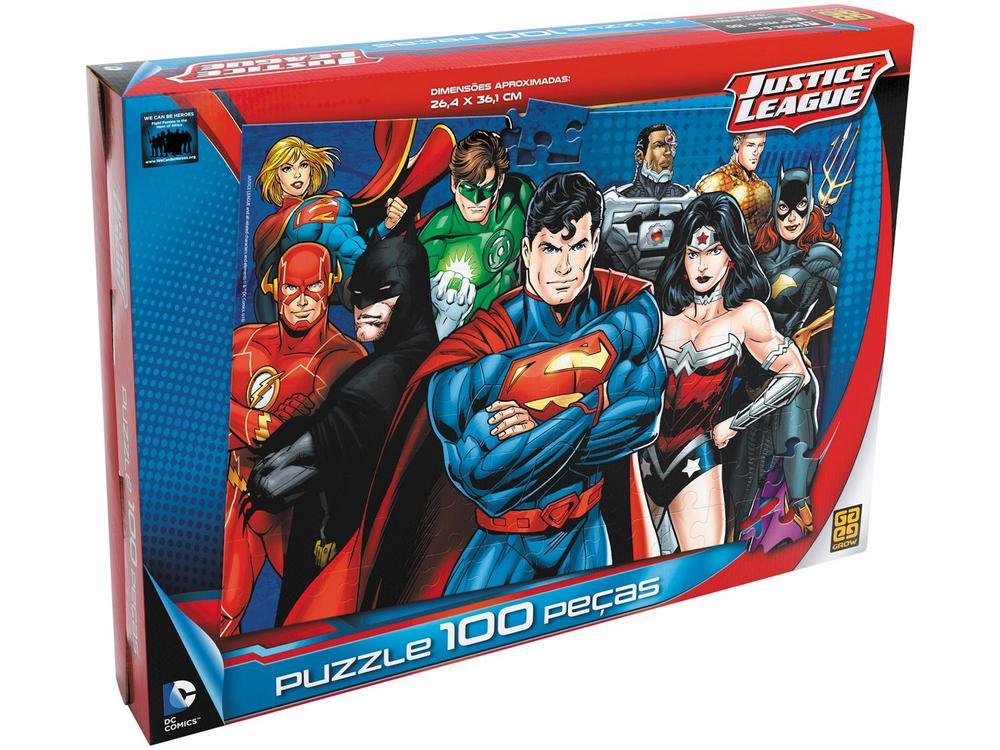 Quebra-cabeça 100 Peças Puzzle Liga da Justiça - 5