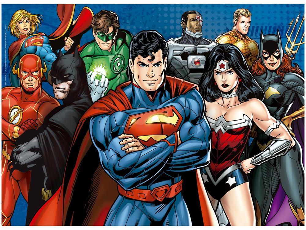 Quebra-cabeça 100 Peças Puzzle Liga da Justiça - 4