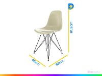 Jogo de Cadeiras de Polipropileno Empório Tiffany Eames Eiffel 2 Peças - 5