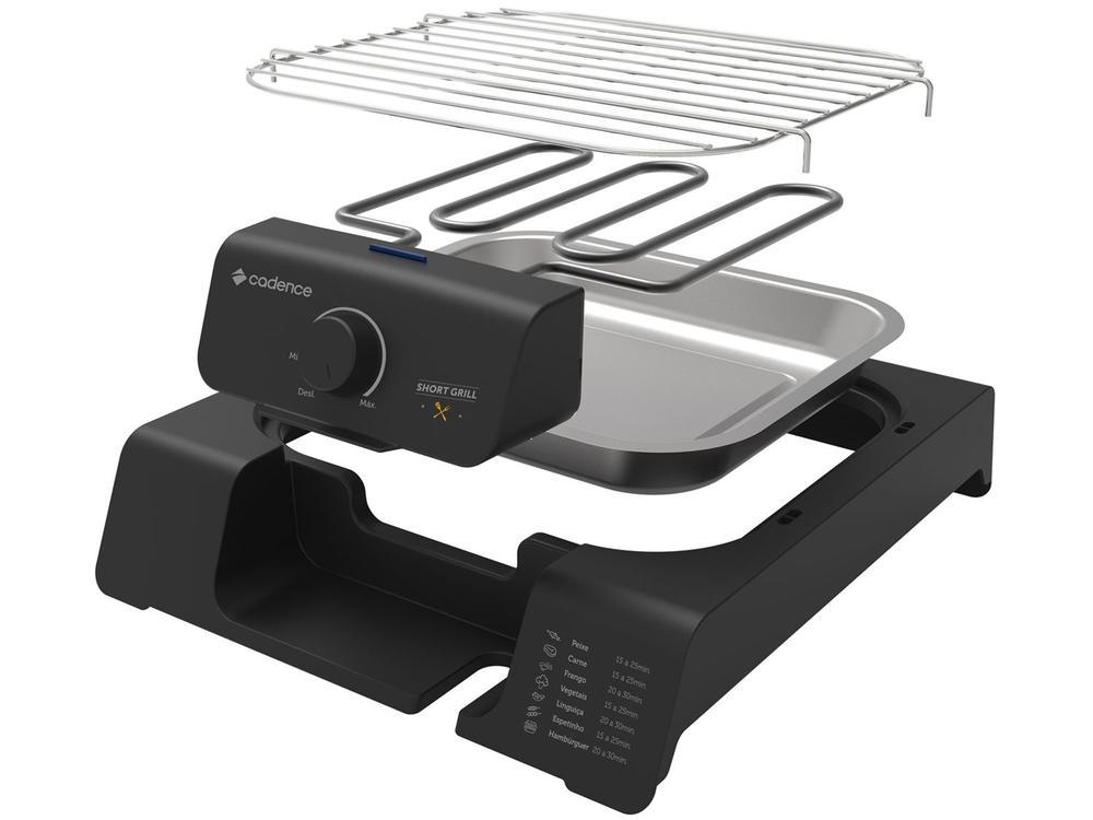 Grill Cadence Short Grill Quadrado 1200W - 8