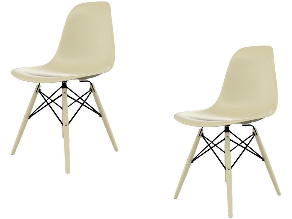 Jogo de Cadeiras de Polipropileno Empório Tiffany Eames DSW 2 Peças - 1