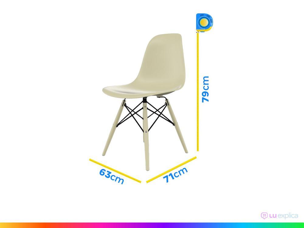 Jogo de Cadeiras de Polipropileno Empório Tiffany Eames DSW 2 Peças - 6