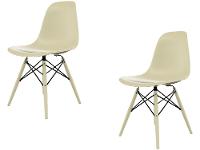 Jogo de Cadeiras de Polipropileno Empório Tiffany Eames DSW 2 Peças - 1