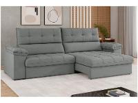 Sofá 4 Lugares Reclinável Suede Veludo Everest Flexforma Estofados - 1