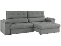 Sofá 4 Lugares Reclinável Suede Veludo Everest Flexforma Estofados